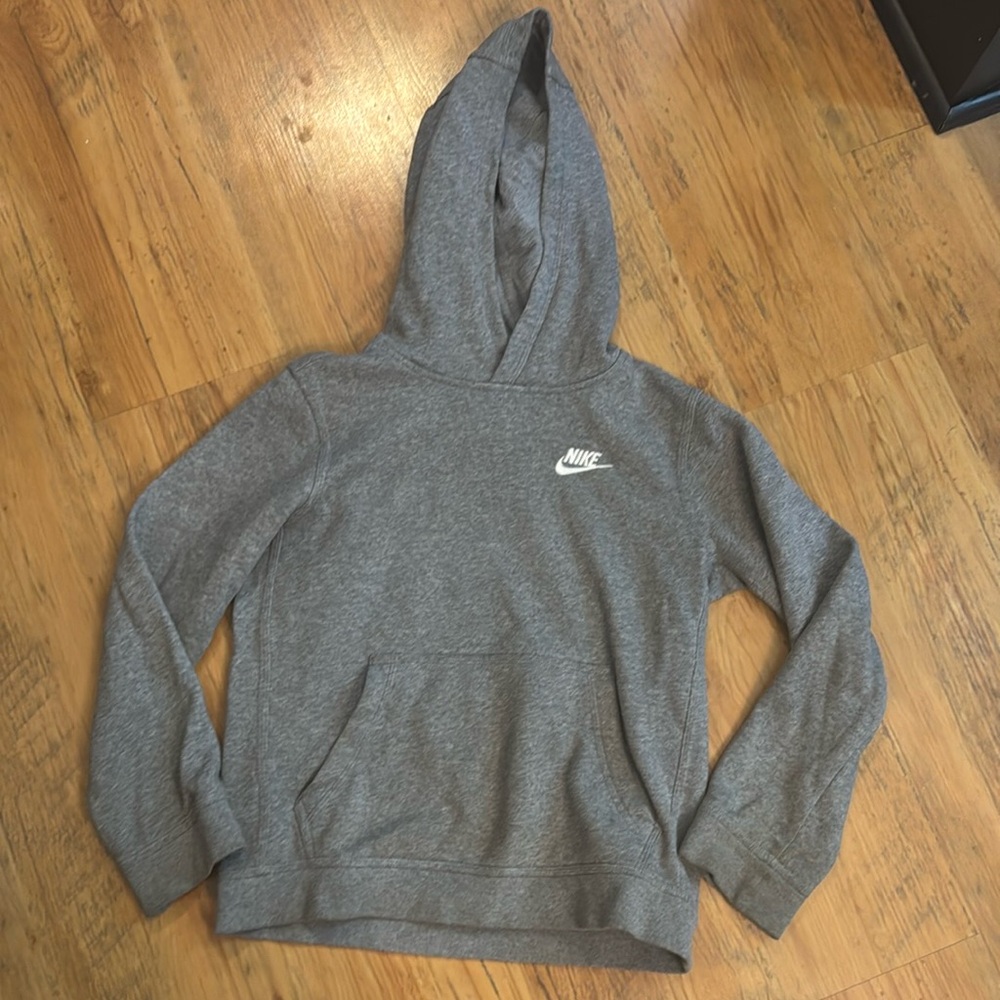 Nike Hoodie Grey Kids Sz M